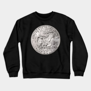 United States Eisenhower Dollar Coin Reverse Crewneck Sweatshirt